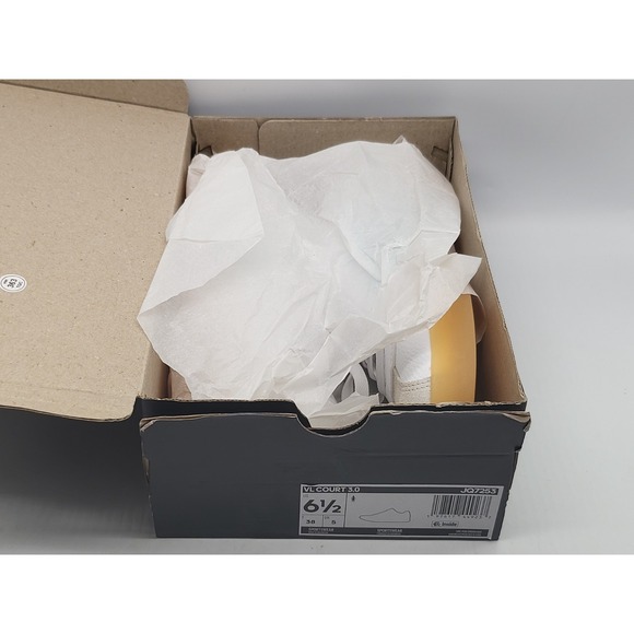 Adidas VL Court 3.0 Womens Sneakers White Aqua Gum Shoes Sole Size 6.5 JQ7253 - Picture 15 of 15